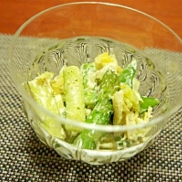 春のグリーン野菜のサラダ